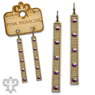 Austrian crystal bar earring