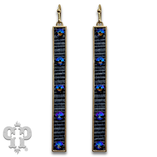 Austrian crystal bar earring
