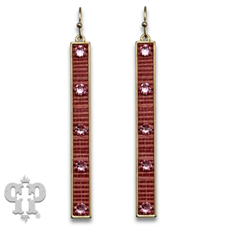 Austrian crystal bar earring
