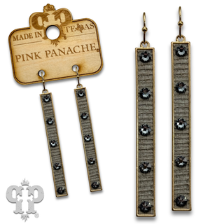 Austrian crystal bar earring