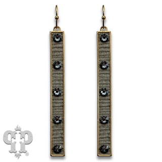 Austrian crystal bar earring
