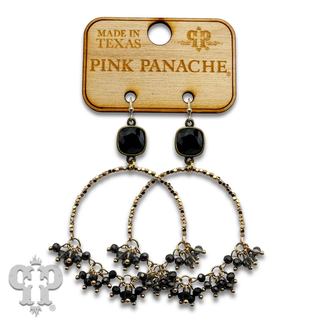 Cluster bead earring, Austrian crystal