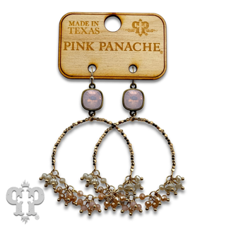 Cluster bead earring, Austrian crystal