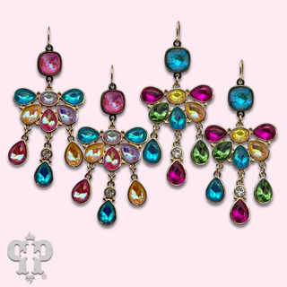 Rhinestone chandelier earring with Austrian crystal