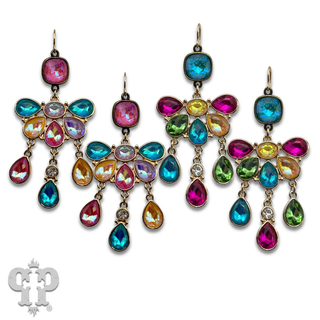 Rhinestone chandelier earring with Austrian crystal