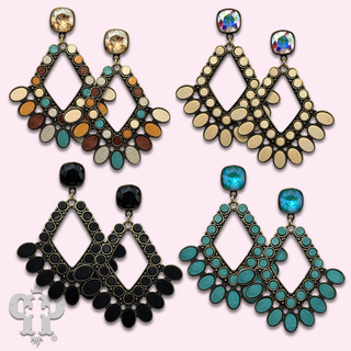 Chandelier earring, Austrian crystal