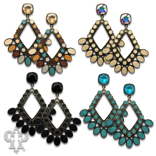 Chandelier earring, Austrian crystal