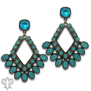 Chandelier earring, Austrian crystal