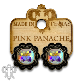 Western ruffle edge post earring
