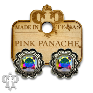 Western ruffle edge post earring