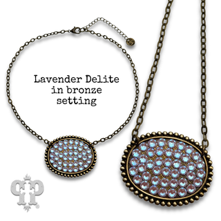Austrian crystal medium oval necklace