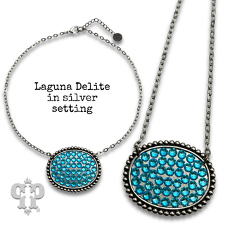 Austrian crystal medium oval necklace