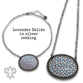 Austrian crystal medium oval necklace
