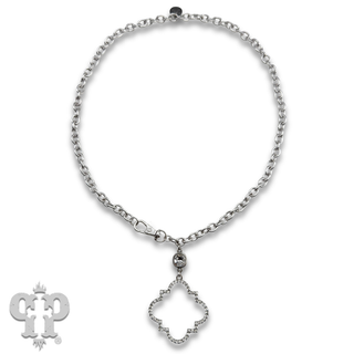 Rhinestone pendant necklace with Austrian crystal