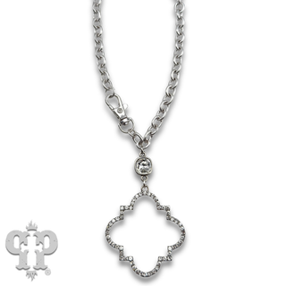 Rhinestone pendant necklace with Austrian crystal