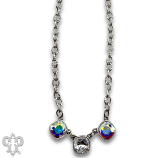 Triple Austrian crystal necklace