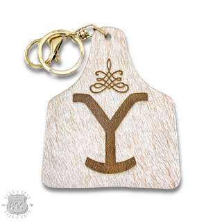 Western ear tag key ring Last Call
