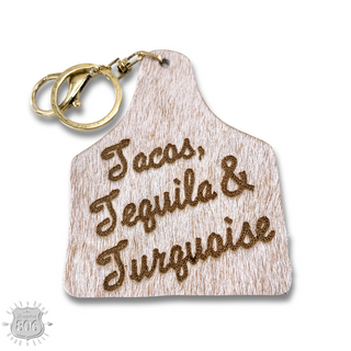 Western ear tag key ring Last Call