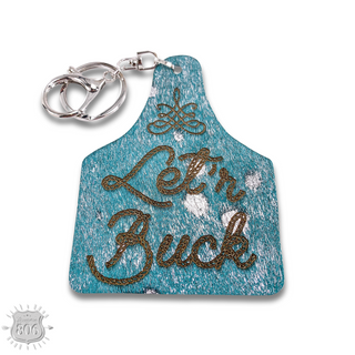 Western ear tag key ring Last Call