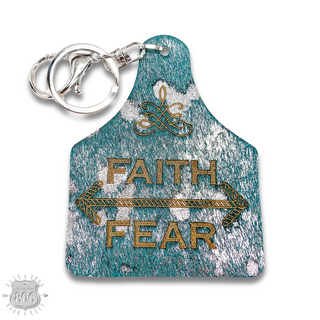 Western ear tag key ring Last Call