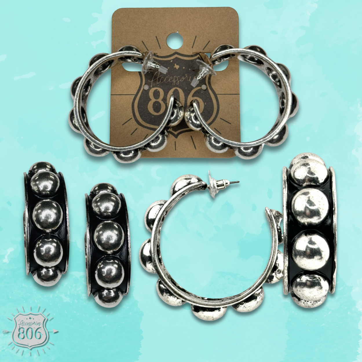 Western hoop earring