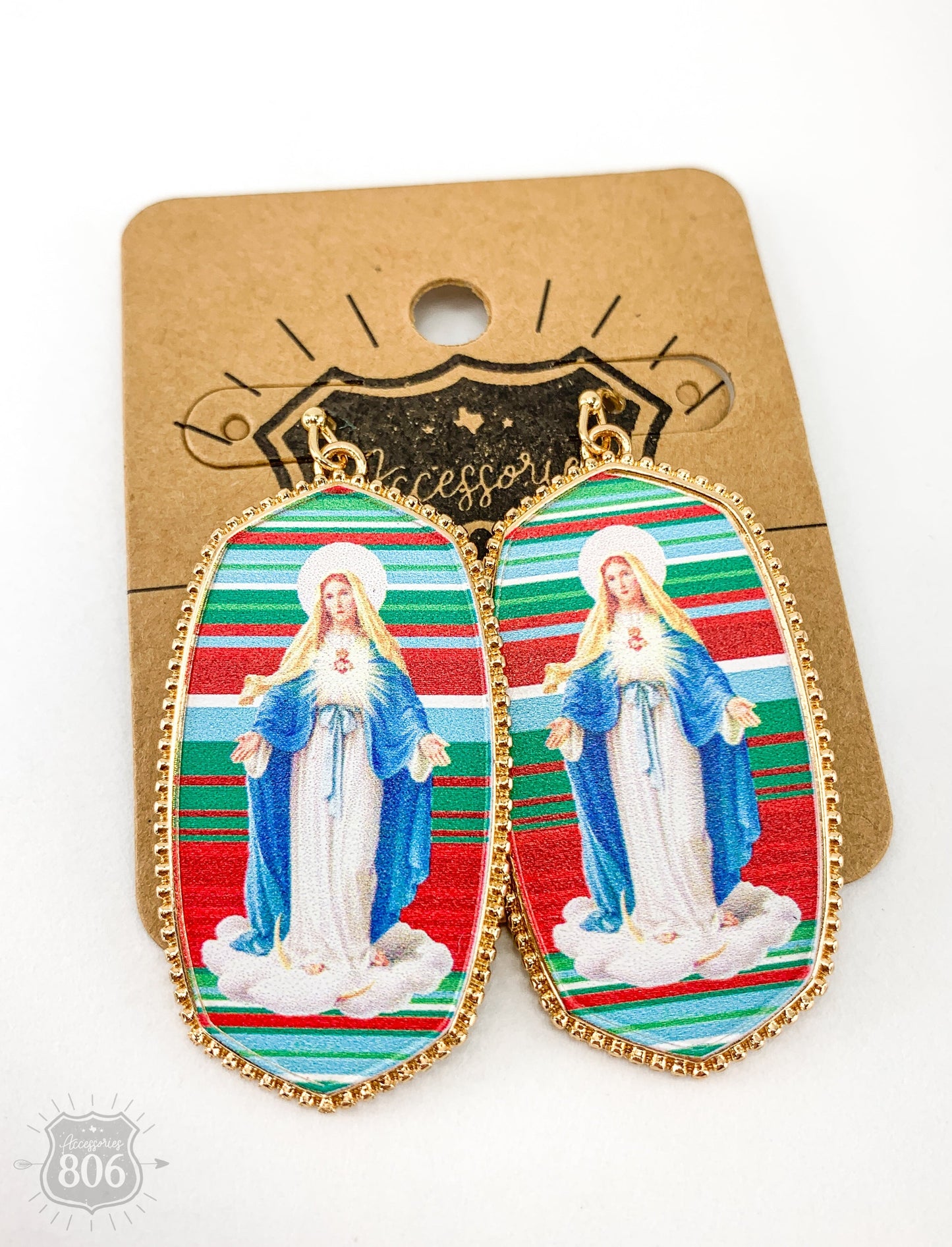 Virgin Mary earring, last call