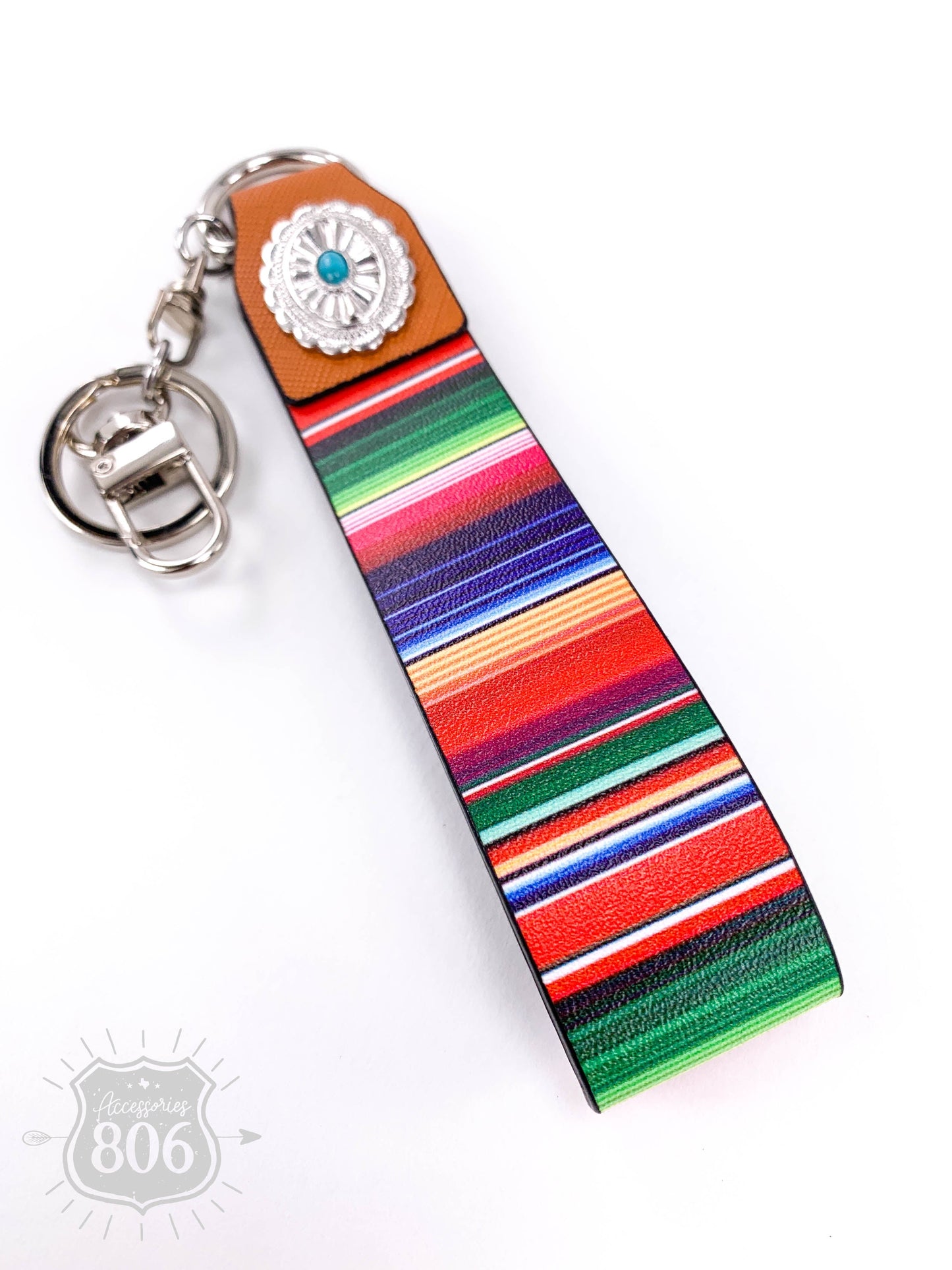 Leatherette strap keychain, last call