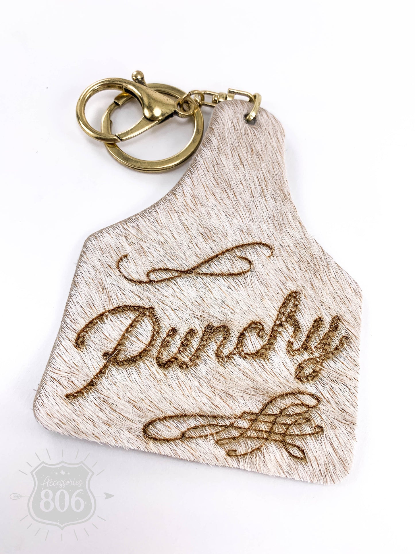 Punchy ear tag keychain, last call