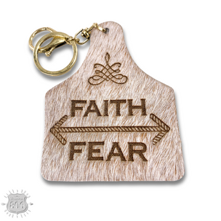 Western ear tag key ring Last Call