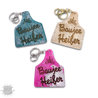 Western ear tag key ring Last Call