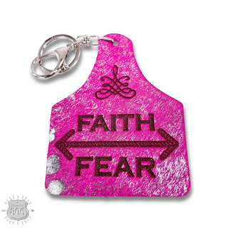 Western ear tag key ring Last Call