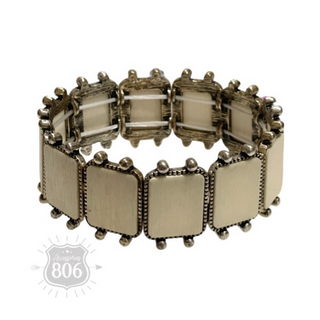 Western wood rectangle bracelet, last call