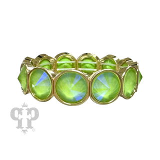 Round rhinestone bracelet