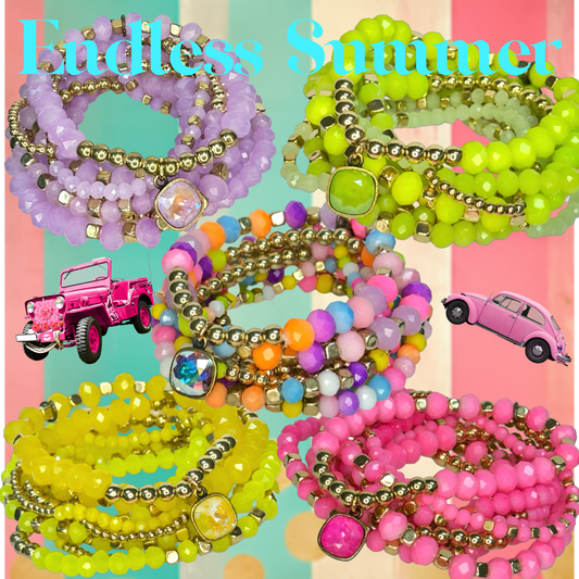 Pink Panache Endless Summer bracelets