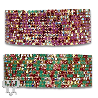 Eleven strand mixed rhinestone bracelet - LC