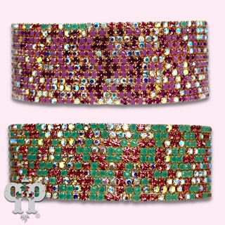 Eleven strand mixed rhinestone bracelet - LC