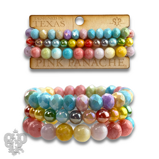 Multi-color mixed bead bracelet