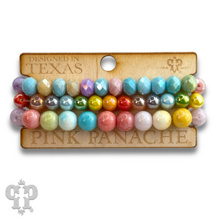 Multi-color mixed bead bracelet