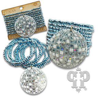 Disco ball charm bracelet