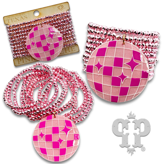 Disco ball charm bracelet