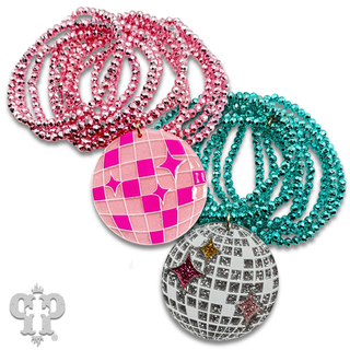 Disco ball charm bracelet