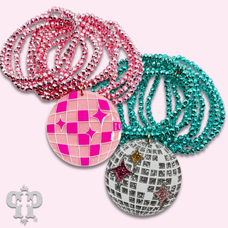 Disco ball charm bracelet