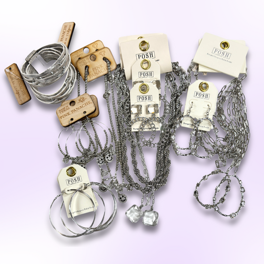 Sparkling silver jewelry bundle