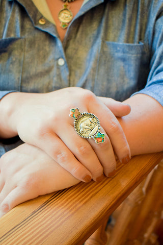 Buffalo nickel ring