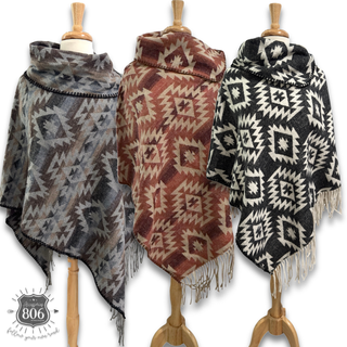 Western fringe poncho