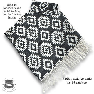 Western fringe poncho