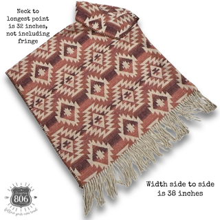 Western fringe poncho