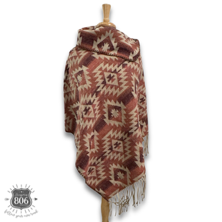 Western fringe poncho