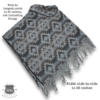 Western fringe poncho