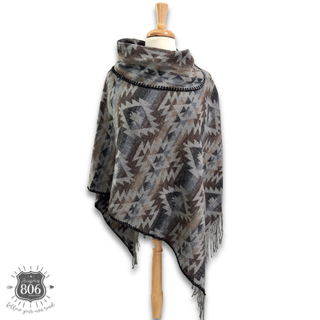 Western fringe poncho